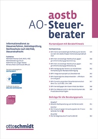 Abbildung von: AO-Steuerberater - AOStB - Otto Schmidt Verlag
