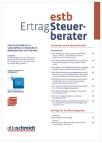 Abbildung von: Ertrag-Steuerberater - EStB - Otto Schmidt Verlag