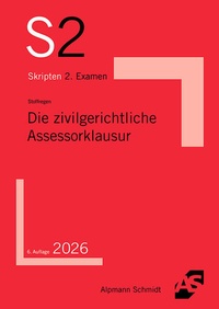 Enlarge image Cover: Die zivilgerichtliche Assessorklausur - Alpmann Schmidt
