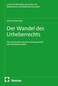 Cover: Der Wandel des Urheberrechts - Nomos