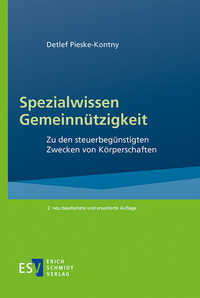 Bild vergrößern Bild: Spezialwissen Gemeinnützigkeit - Erich Schmidt Verlag