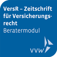 Enlarge image Cover: Beratermodul VersR - Zeitschrift für Versicherungsrecht inkl. Answers mit Tageslimit - VVW Verlag Versicherungswirtschaft
