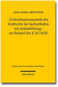 Abbildung von: Zivilrechtsakzessorietät des Strafrechts bei Sachverhalten mit Auslandsbezug - Mohr Siebeck
