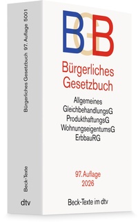 Cover: Bürgerliches Gesetzbuch: BGB - dtv