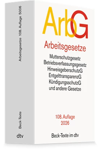 Bild vergrößern Bild: Arbeitsgesetze: ArbG - dtv