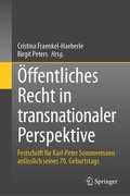 Cover: &Ouml;ffentliches Recht in transnationaler Perspektive - Springer