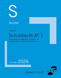 Bild vergrößern Bild: Skript Schuldrecht AT 1 - Alpmann Schmidt