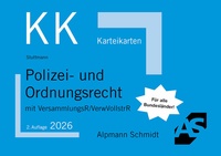 Enlarge image Cover: Karteikarten Polizei- und Ordnungsrecht - Alpmann Schmidt