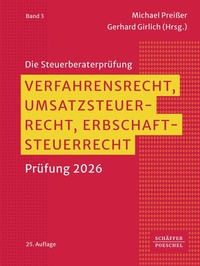 Bild vergrößern Bild: Verfahrensrecht, Umsatzsteuerrecht, Erbschaftsteuerrecht - Schäffer-Poeschel