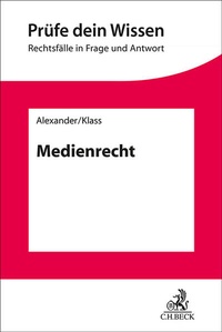 Abbildung von: Medienrecht - C.H.BECK