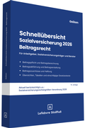 Cover: Schnell&uuml;bersicht Sozialversicherung 2026 Beitragsrecht - Stollfu&szlig;