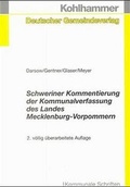 Cover: Schweriner Kommentierung der Kommunalverfassung Mecklenburg-Vorpommern - Deutscher Gemeindeverlag