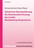 Cover: Schweriner Kommentierung der Kommunalverfassung des Landes Mecklenburg-Vorpommern - Deutscher Gemeindeverlag