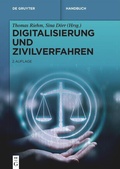 Cover: Digitalisierung und Zivilverfahren - De Gruyter