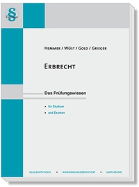 Enlarge image Cover: Skript Erbrecht - Hemmer-Wüst