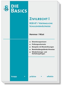 Cover: Skript Basics Zivilrecht I - Hemmer-Wüst