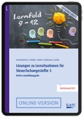 Cover: L&ouml;sungen zu Lernsituationen f&uuml;r Steuerfachangestellte 3 - Kiehl