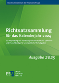 Cover: Richtsatzsammlung f&uuml;r das Kalenderjahr 2024 - Erich Schmidt Verlag