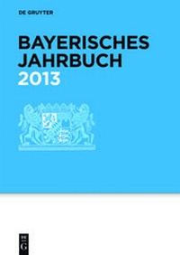 Bild: Bayerisches Jahrbuch / 2013 - De Gruyter
