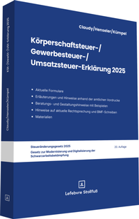 Bild vergrößern Bild: Körperschaftsteuer-, Gewerbesteuer-, Umsatzsteuer-Erklärung 2025 - Stollfuß