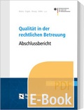 Cover: Qualit&auml;t in der rechtlichen Betreuung (E-Book) - Reguvis Fachmedien