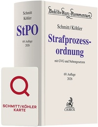 Bild: Schmitt/Köhler StPO Chat-Book 2026 - C.H.BECK