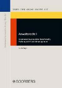 Abbildung von: Anwaltsrecht I - Boorberg