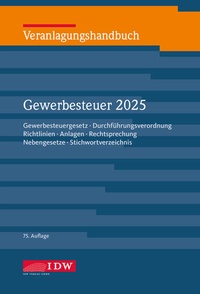 Bild vergrößern Bild: Veranlagungshandbuch Gewerbesteuer 2025 - IDW