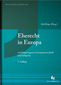 Enlarge image Cover: Eherecht in Europa - Deutscher Notarverlag