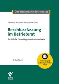 Cover: Beschlussfassung im Betriebsrat - Bund-Verlag