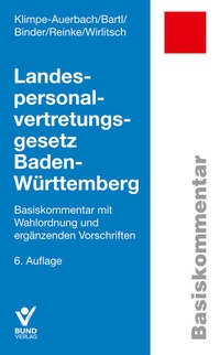 Bild vergrößern Bild: Landespersonalvertretungsgesetz Baden-Württemberg - Bund-Verlag