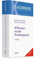 Cover: 40 Klausuren aus dem Verwaltungsrecht - Vahlen