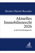 Cover: Aktuelles Immobilienrecht 2026 - C.H.BECK