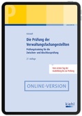 Cover: Die Pr&uuml;fung der Verwaltungsfachangestellten - Kiehl