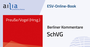 Cover: ESV-Online-Book SchVG: Schuldverschreibungen Jahresabonnement - Erich Schmidt Verlag