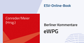 Cover: ESV-Online-Book eWpG - Jahresabonnement - Erich Schmidt Verlag