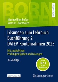 Enlarge image Cover: Lösungen zum Lehrbuch Buchführung 2 DATEV-Kontenrahmen 2025 - Springer Gabler