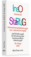 Bild: Insolvenzordnung / Unternehmensstabilisierungs- und -restrukturierungsgesetz: InsO / StaRUG - dtv