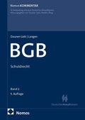 Cover: BGB B&uuml;rgerliches Gesetzbuch: Schuldrecht - Nomos