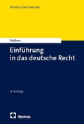 Cover: Einf&uuml;hrung in das deutsche Recht - Nomos