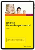 Cover: Lehrbuch Umwandlungssteuerrecht - NWB