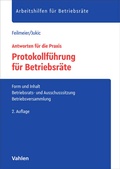 Bild: Protokollf&uuml;hrung f&uuml;r Betriebsr&auml;te - Vahlen