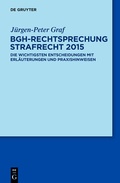Cover: BGH-Rechtsprechung Strafrecht 2015 - De Gruyter