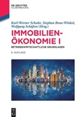 Cover: Immobilien&ouml;konomie I - De Gruyter Oldenbourg