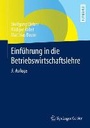 Cover: Einführung in die Betriebswirtschaftslehre - Springer Gabler