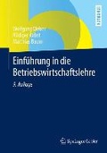 Cover: Einf&uuml;hrung in die Betriebswirtschaftslehre - Springer Gabler