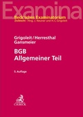 Cover: BGB Allgemeiner Teil - C.H.BECK