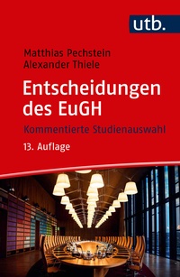 Enlarge image Cover: Entscheidungen des EuGH - UTB