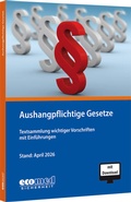 Bild: Aushangpflichtige Gesetze - ecomed-Storck