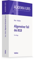Cover: Allgemeiner Teil des BGB - Vahlen